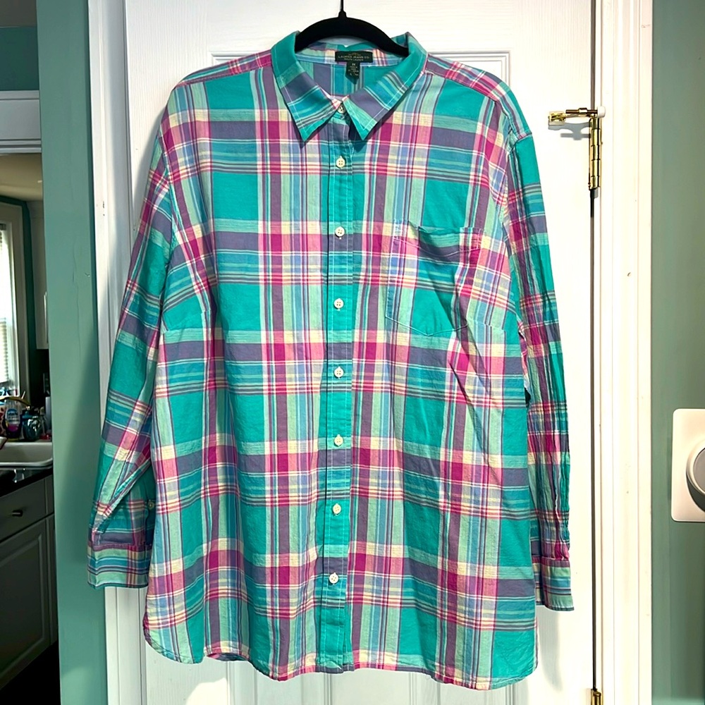 Excellent condition! LRL Lauren Jeans Co. Ralph Lauren button down blouse 3XL